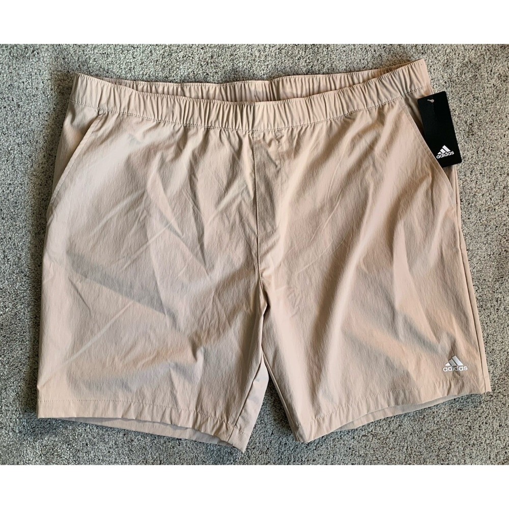 NWT Adidas Golf Ripstop Shorts Men's 2XL Taupe Tan Wicking Lightweight Pockets - Picture 1 of 6